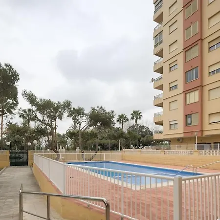 Chic Vacational Apartment In Cullera, Valencia Exterior photo